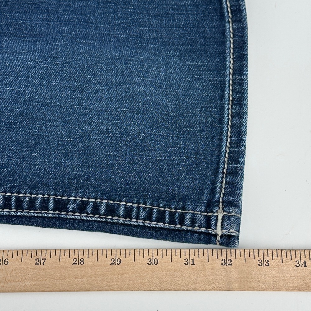 Miss Me Bootcut Jeans Women 30 Blue Dark Wash Embellished Mid Rise Y2K MP8774B - Picture 7 of 12